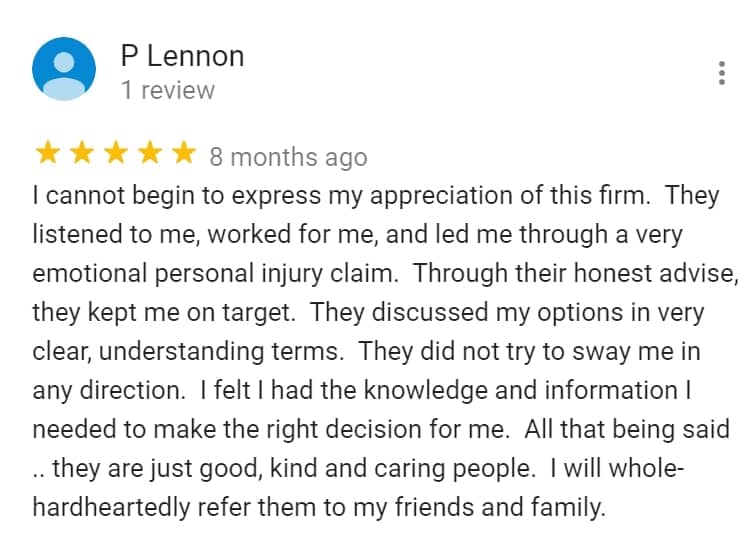 google review of Shaw Cowart Attorneys at Law LLP