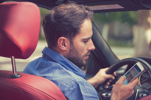 Using the phone while driving