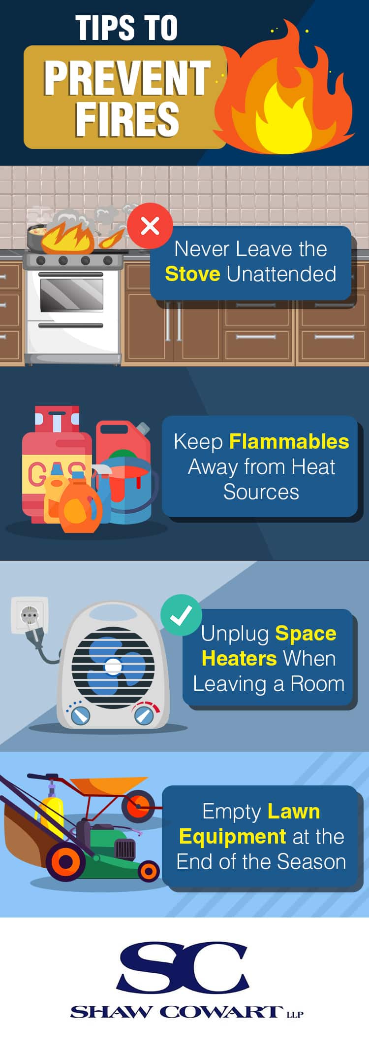 Infographic: Fire Prevention Tips
