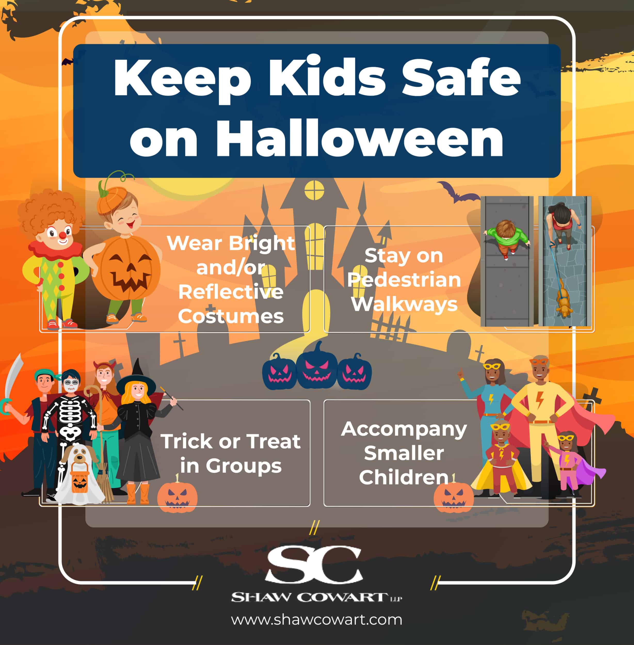 Infographic: keep kids safe on halloween